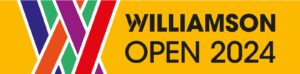 yellow banner with black letters reading The Williamson Open 2024