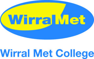 blue and yellow logo reading Wirral Met