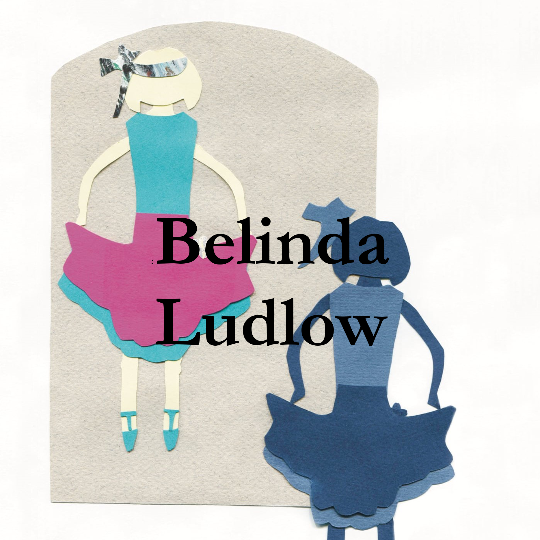 image of a dancer looking in the mirror, with the name of the author - Belinda Ludlow - superimposed over the top