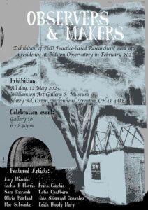 poster for observers & makers featuring text as per the post