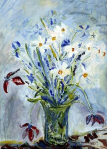 painting of flowers - very light touch and delicate style